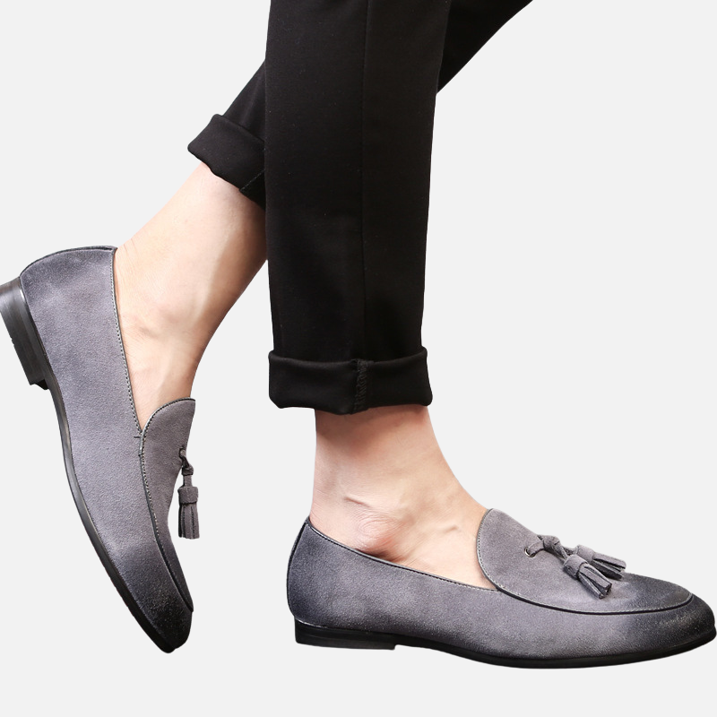 Laurior | Mocassins à Glands en Daim – L'Élégance Moderne et Confort Suprême Homme