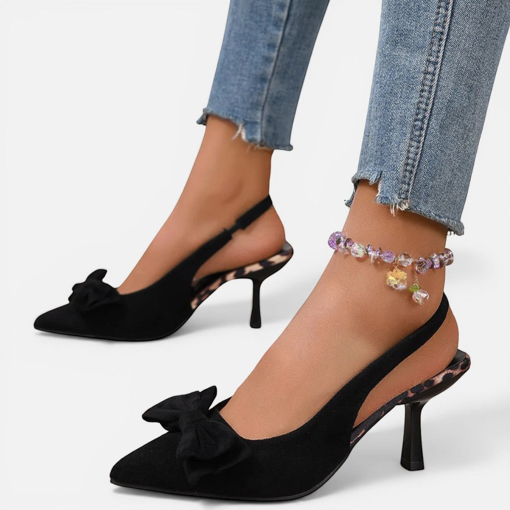 Laurior | Escarpins à bout ouvert pour femme – Chaussures de soirée formelles