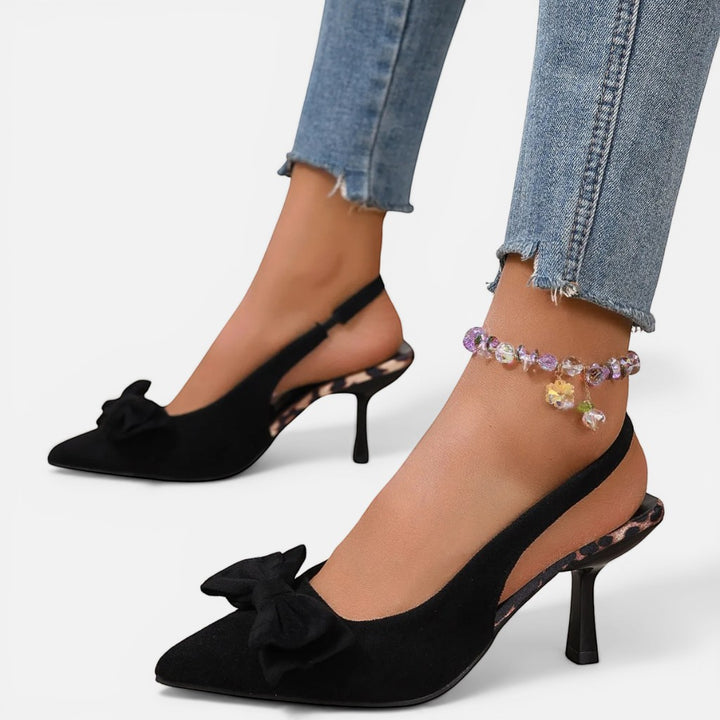 Laurior | Escarpins à bout ouvert pour femme – Chaussures de soirée formelles