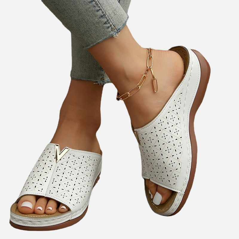 Laurior | Sandales Compensées Femme Plateforme Usage Quotidien