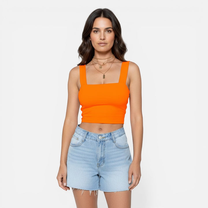 Laurior | Débardeur court ajusté pour femme, idéal pour l'été