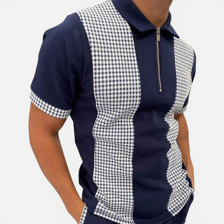 Laurior | Polo pour homme en coton piqué confort classique à manches courtes, polo à motifs élégants.
