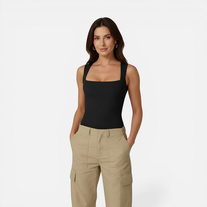 Laurior | Débardeur slim fit à encolure carrée pour femme, idéal pour l'été