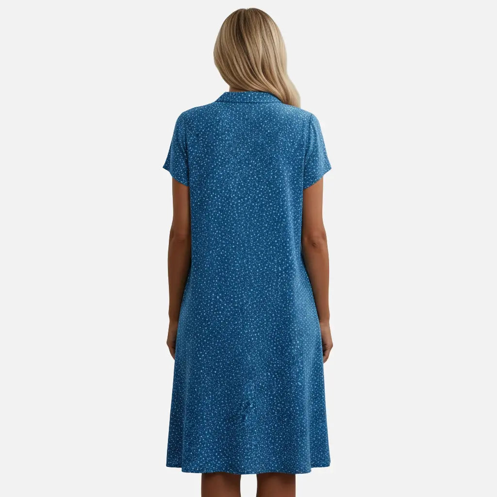 Laurior | Robe midi à pois pour femme, coupe décontractée et légère