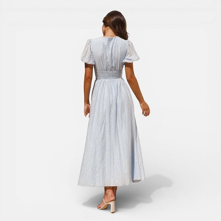 Laurior | Robe Midi Femme Décontractée Élégante Tissu Doux Confort Quotidien