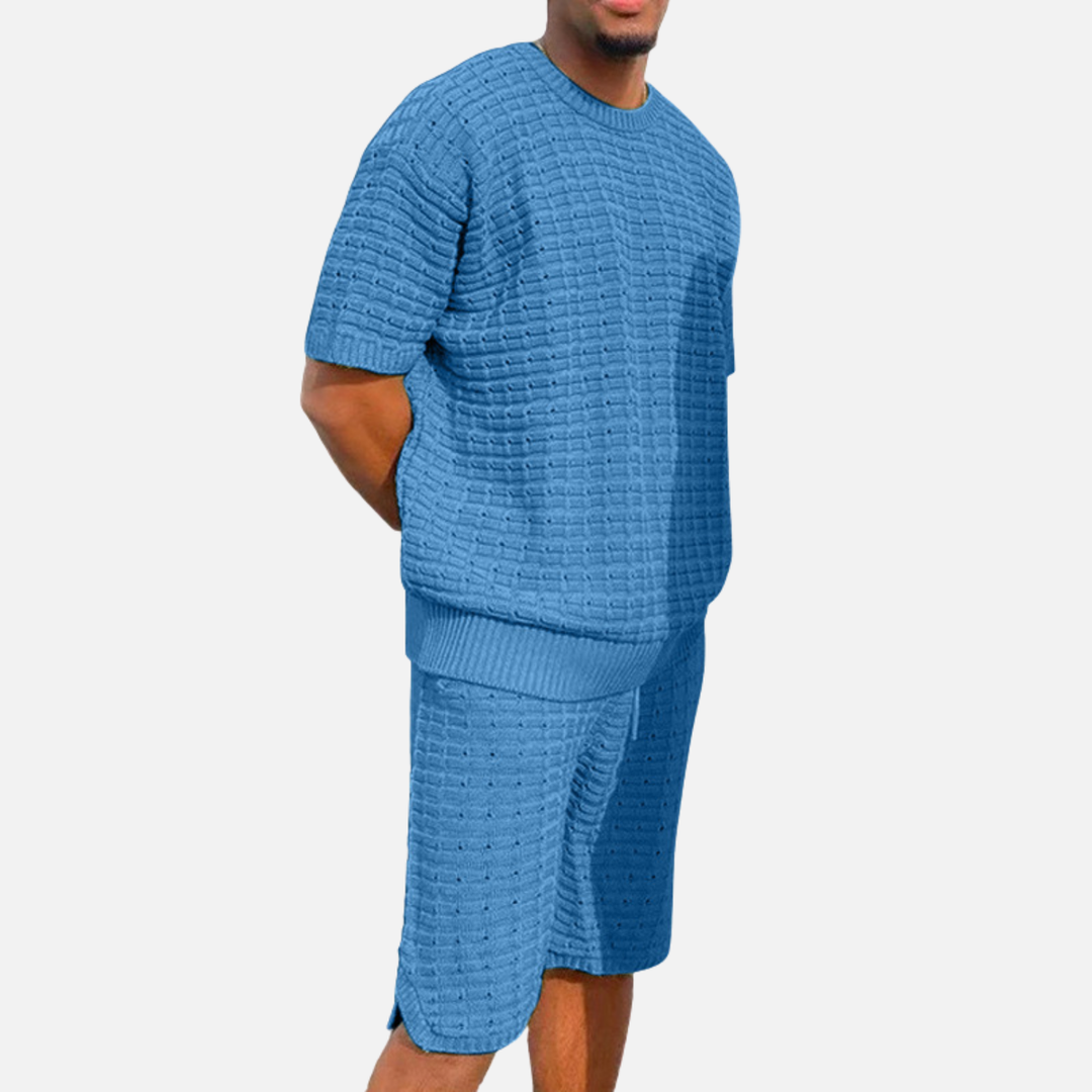 Laurior | Chemise et short d’été coupe ample pour homme