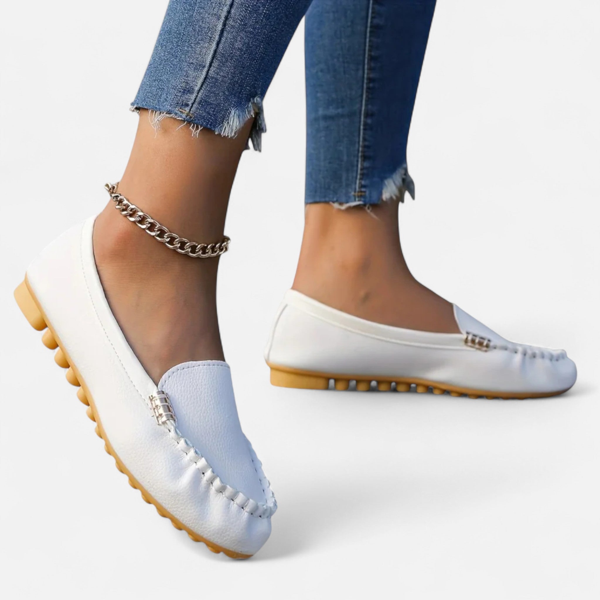 Laurior | Mocassins Femme Sans Lacets – Style Ivy Décontracté