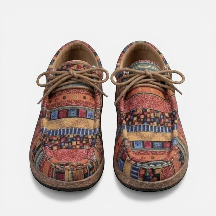 Laurior | Chaussures Plates Femme Canvas Graffiti Bureau Quotidien Confort Style