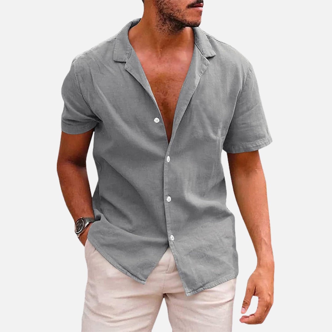 Laurior | Chemise ample en légère en coton pour homme, respirante pour l’été