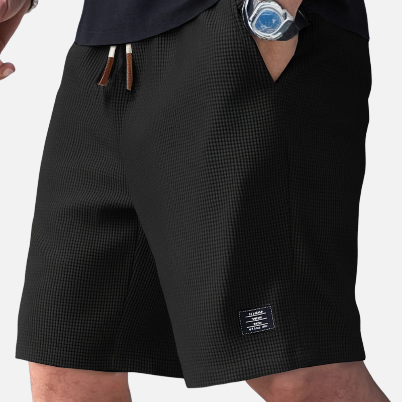 Laurior | Short en Maille Homme Doux Structuré Style Décontracté