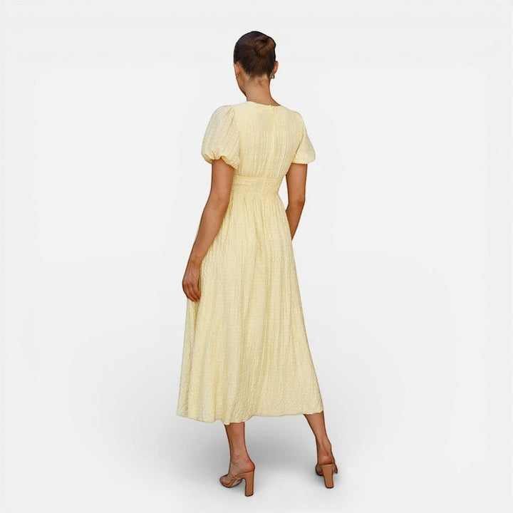 Laurior | Robe Midi Femme Décontractée Élégante Tissu Doux Confort Quotidien