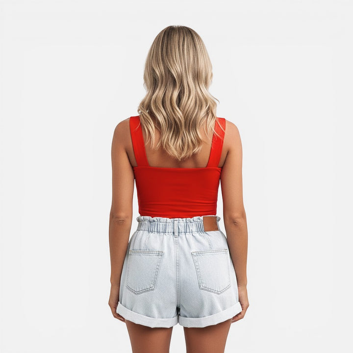 Laurior | Débardeur court ajusté pour femme, idéal pour l'été