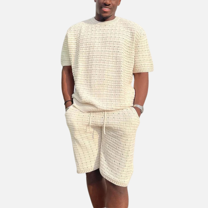 Laurior | Chemise et short d’été coupe ample pour homme