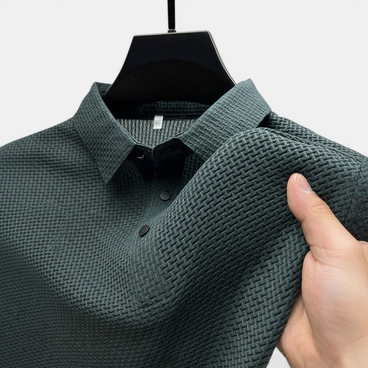 Laurior | Polo de golf homme respirant, polo de golf en tissu léger et respirant, coupe ajustée et décontractée