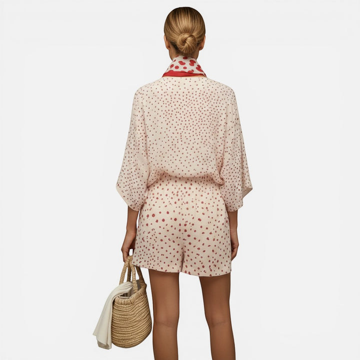 Laurior | Ensemble lounge pour femme avec écharpe – Coupe décontractée