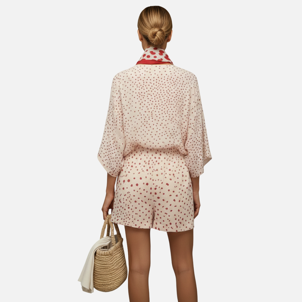 Laurior | Ensemble lounge pour femme avec écharpe – Coupe décontractée