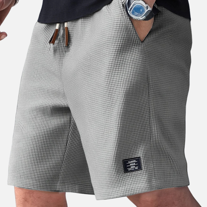 Laurior | Short en Maille Homme Doux Structuré Style Décontracté