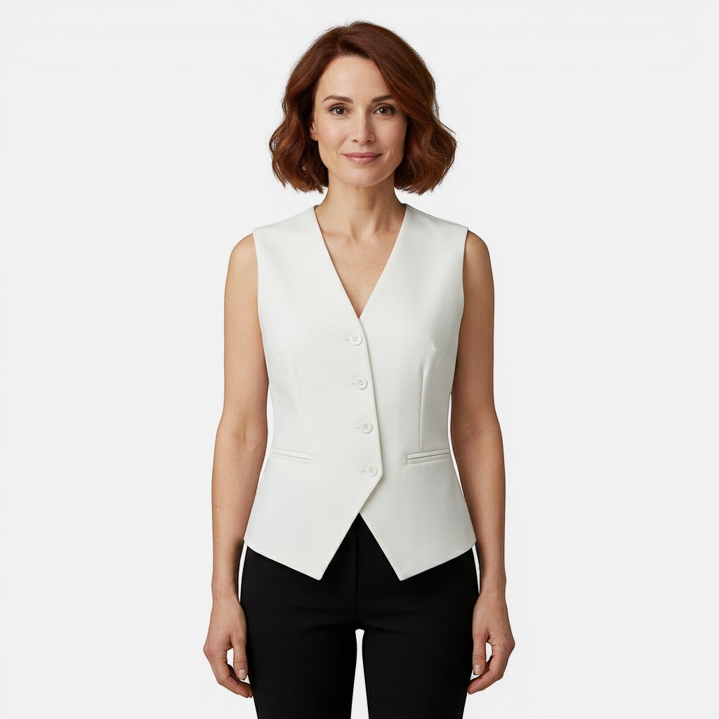 Laurior  | Blazer sans manches slim fit pour femme Style intemporel et ajusté