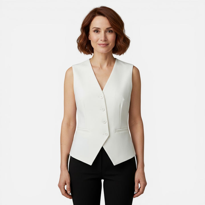 Laurior  | Blazer sans manches slim fit pour femme Style intemporel et ajusté