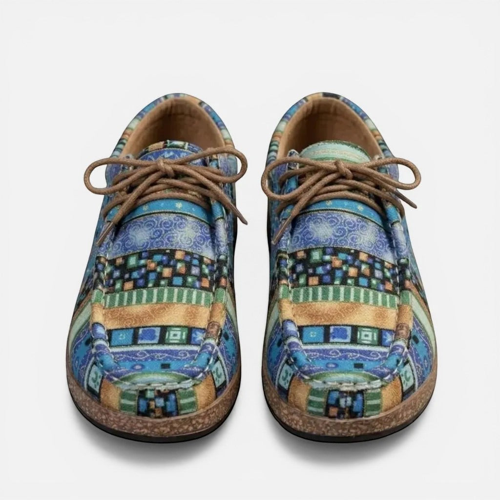 Laurior | Chaussures Plates Femme Canvas Graffiti Bureau Quotidien Confort Style