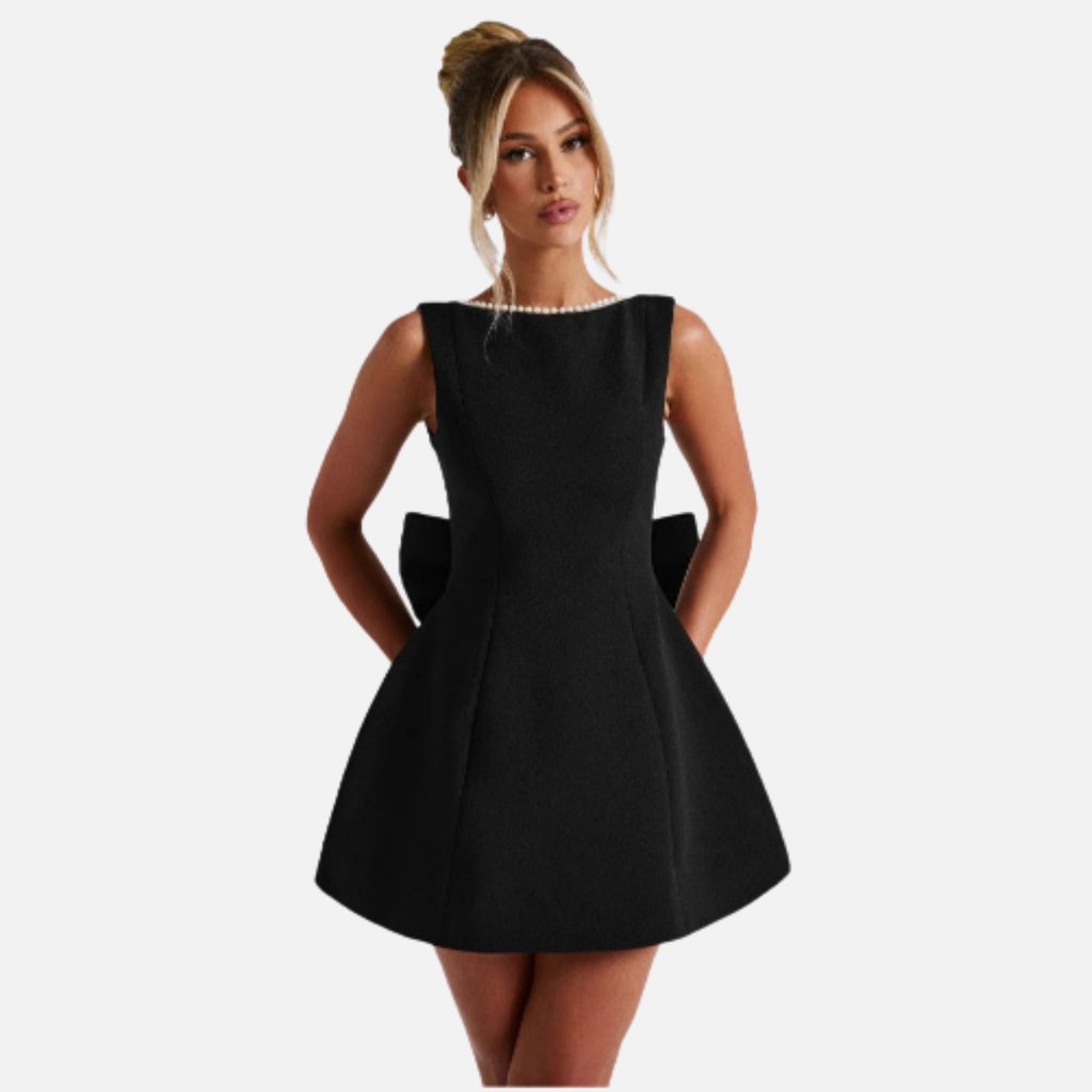 Laurior | Robe femme sans manches dos nu coupe A-line à l’élégance raffinée