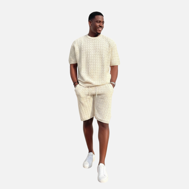 Laurior | Chemise et short d’été coupe ample pour homme