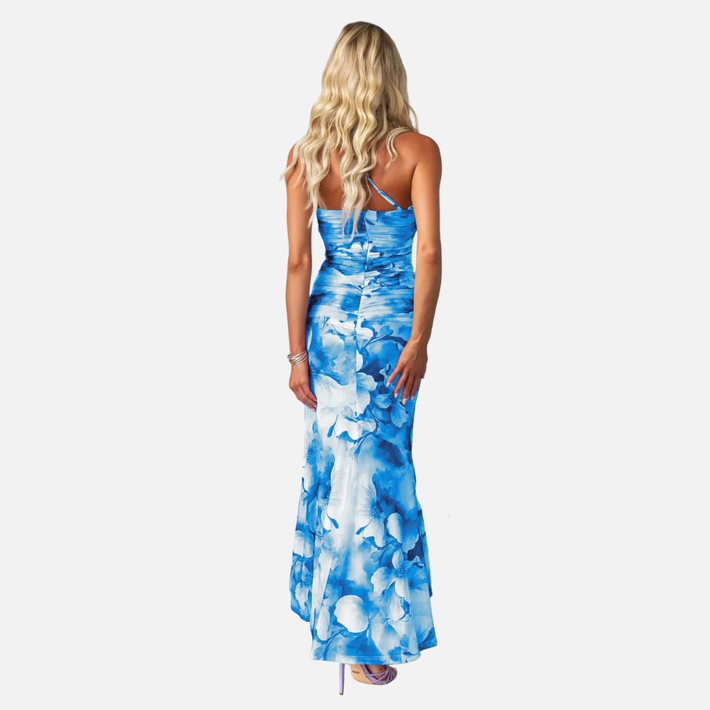 Laurior | Robe Maxi Élégante d’Été Femme à Une Épaule Coupe Ajustée