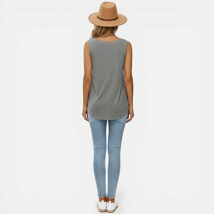 Laurior | Débardeur ample à encolure carrée pour femme, chemise d'été