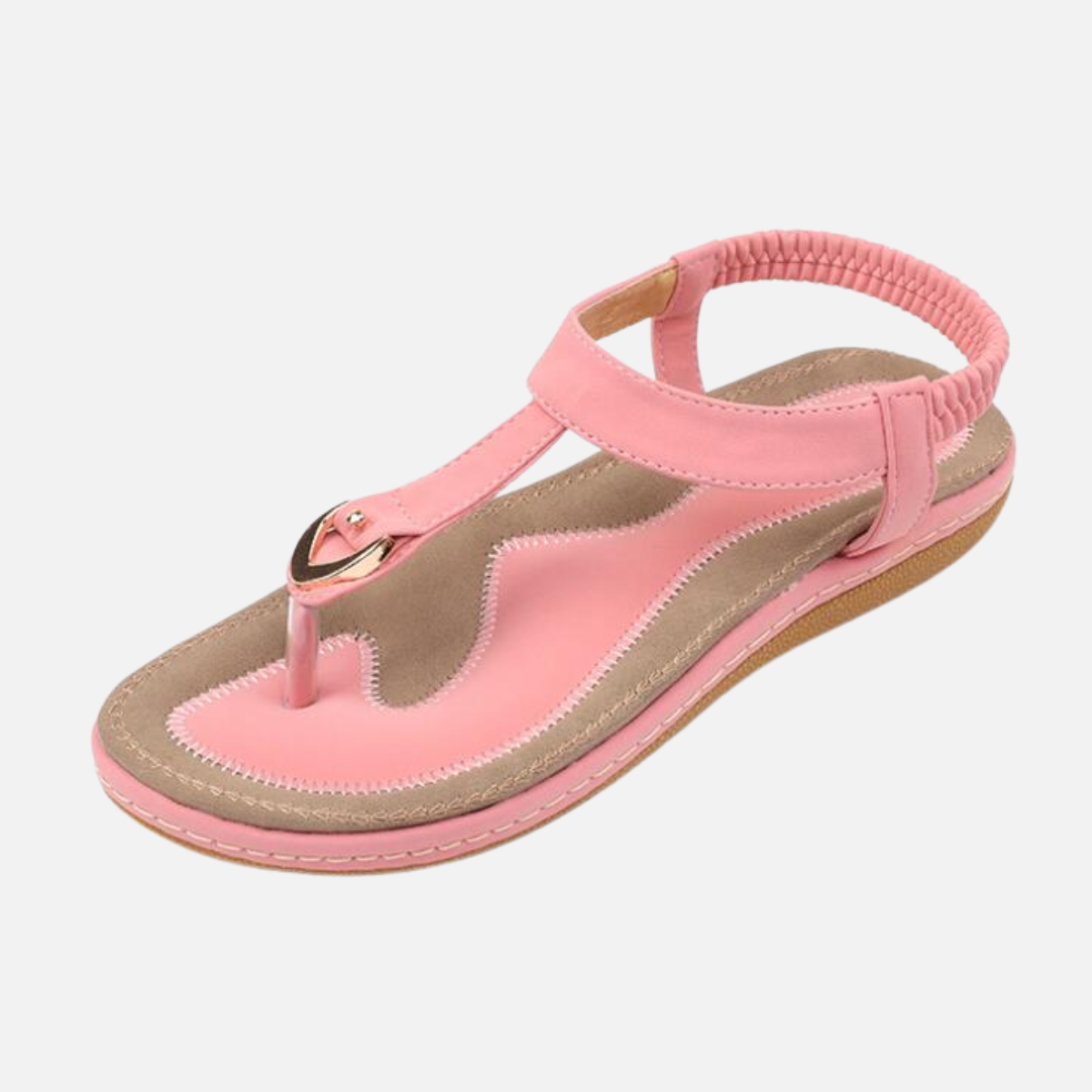 Laurior | Sandales plateforme décontractées pour femme avec bride à la cheville