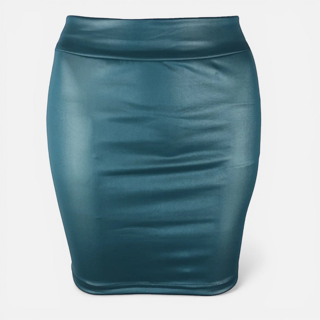 Laurior | Jupe slim en simili cuir pour femme, idéale pour sortir le soir.