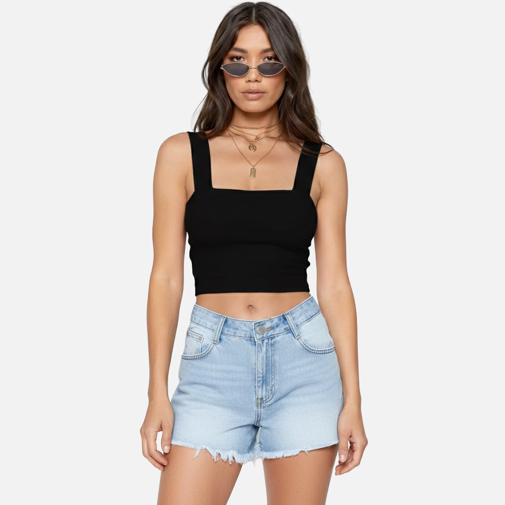 Laurior | Débardeur court ajusté pour femme, idéal pour l'été