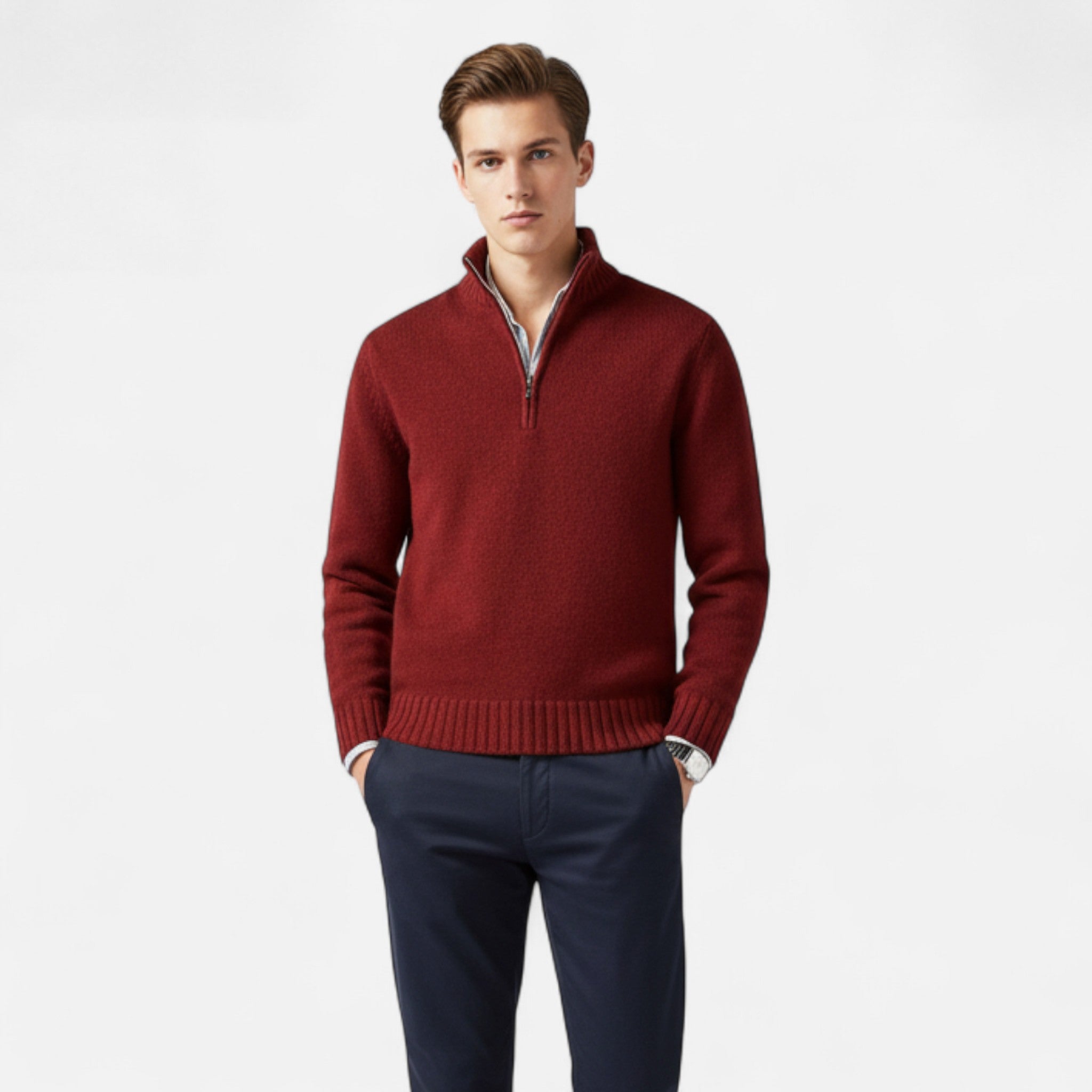 Laurior | Pull Homme à Manches Longues en Maille