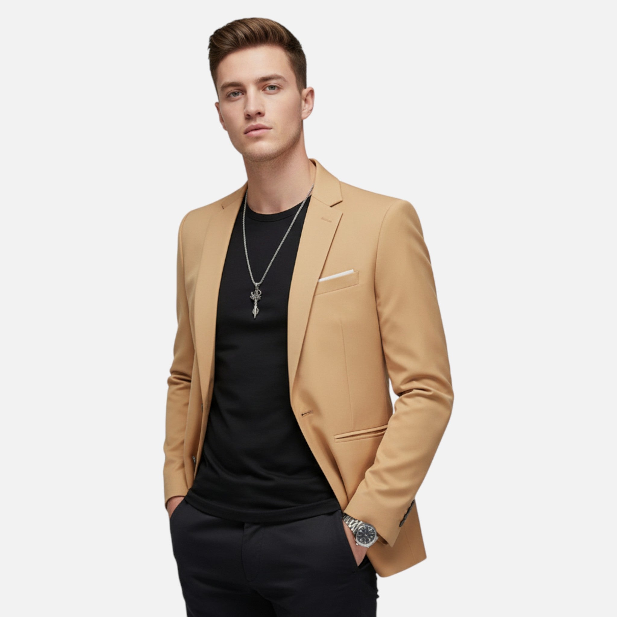 Laurior | Blazer Homme Décontracté Coupe Tailleur