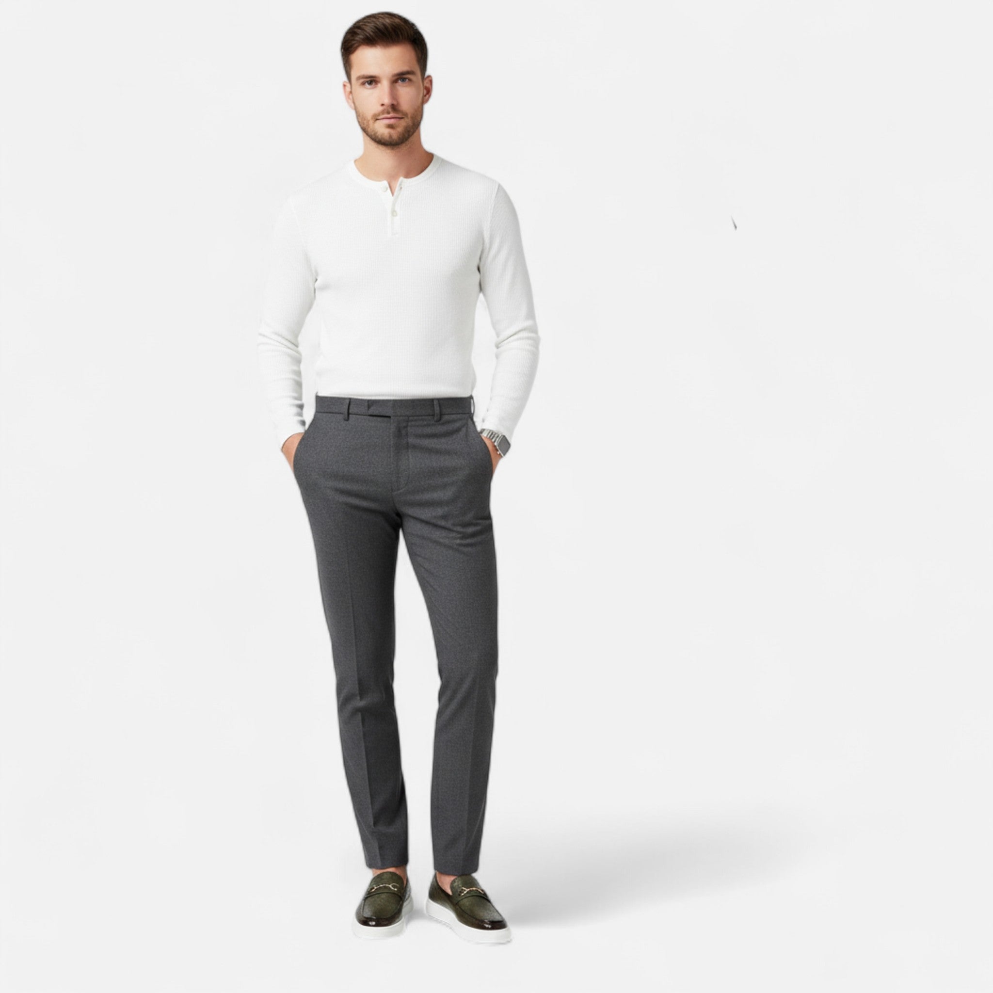 Laurior | Chaussures décontractées en cuir pour homme – modèle bas