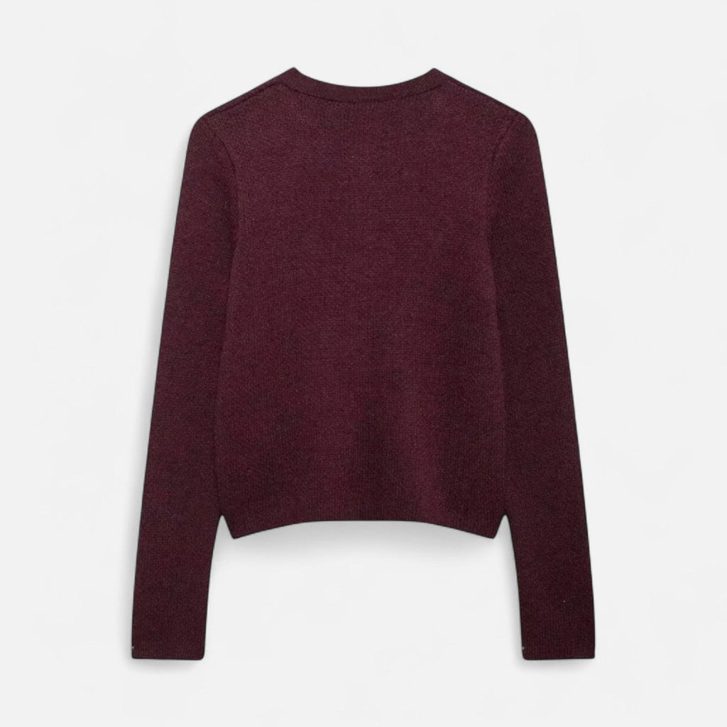 Laurior | Cardigan femme en maille douce avec boutons dorés