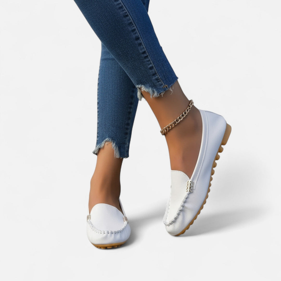 Laurior | Mocassins Femme Sans Lacets – Style Ivy Décontracté