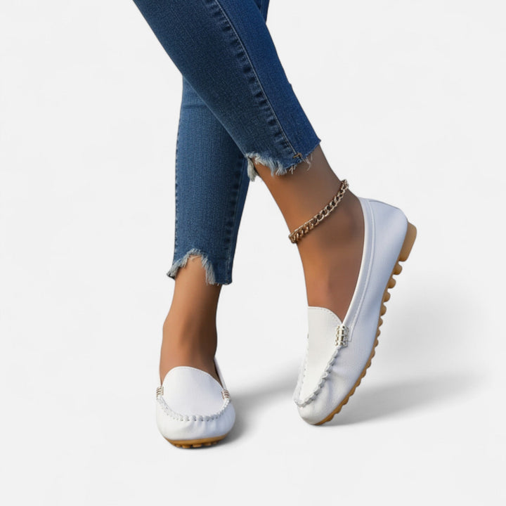 Laurior | Mocassins Femme Sans Lacets – Style Ivy Décontracté