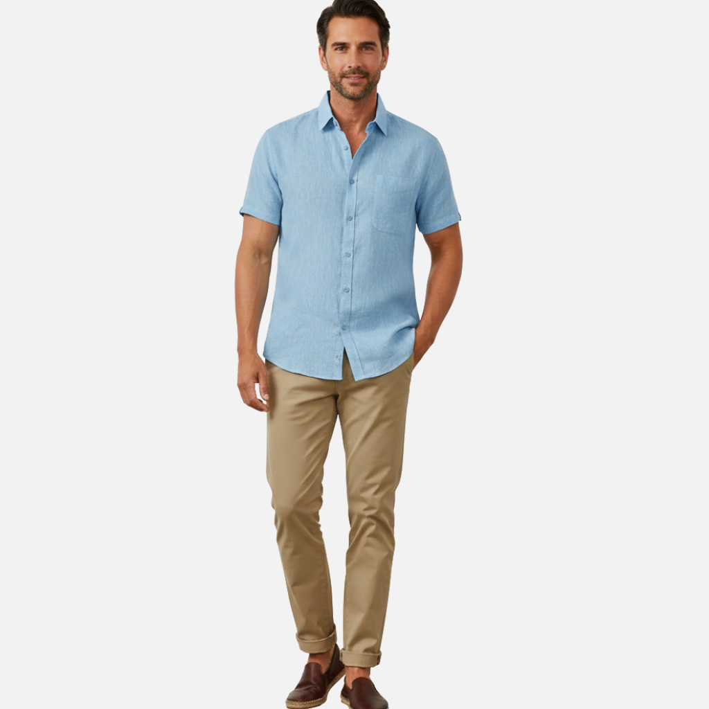 Laurior | T-shirt d'été léger en coton pour homme coupe ample