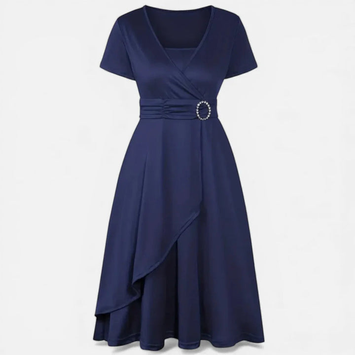 Laurior | Achetez robe de soirée élégante à col en V pour femme, coupe sculptée