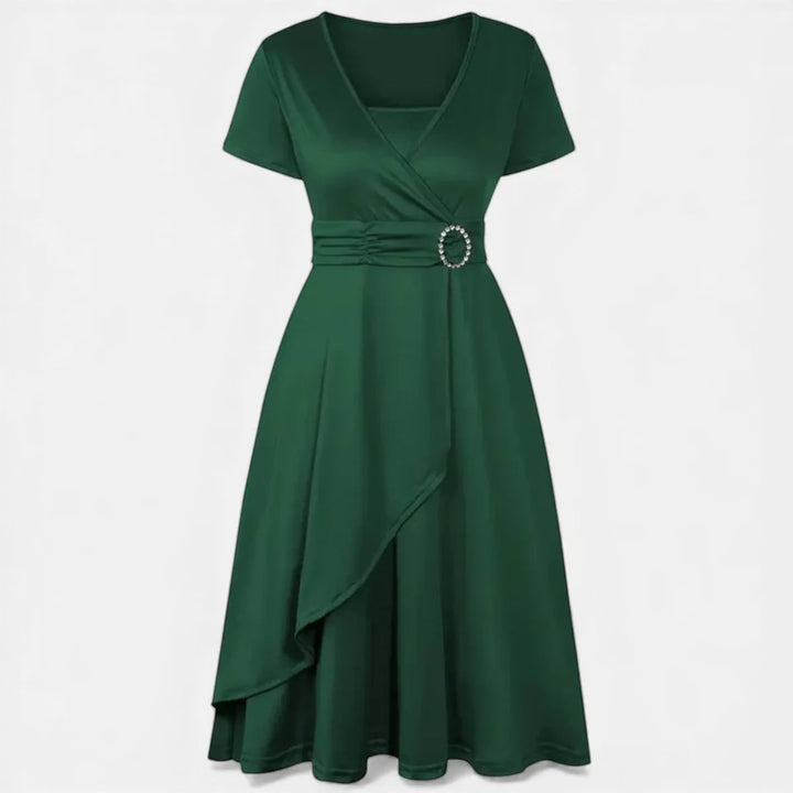 Laurior | Achetez robe de soirée élégante à col en V pour femme, coupe sculptée