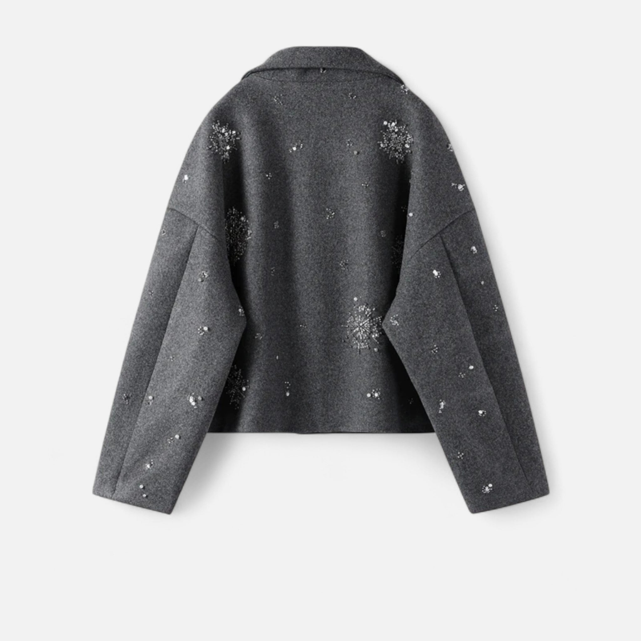 Laurior | Veste femme en mélange de laine uni