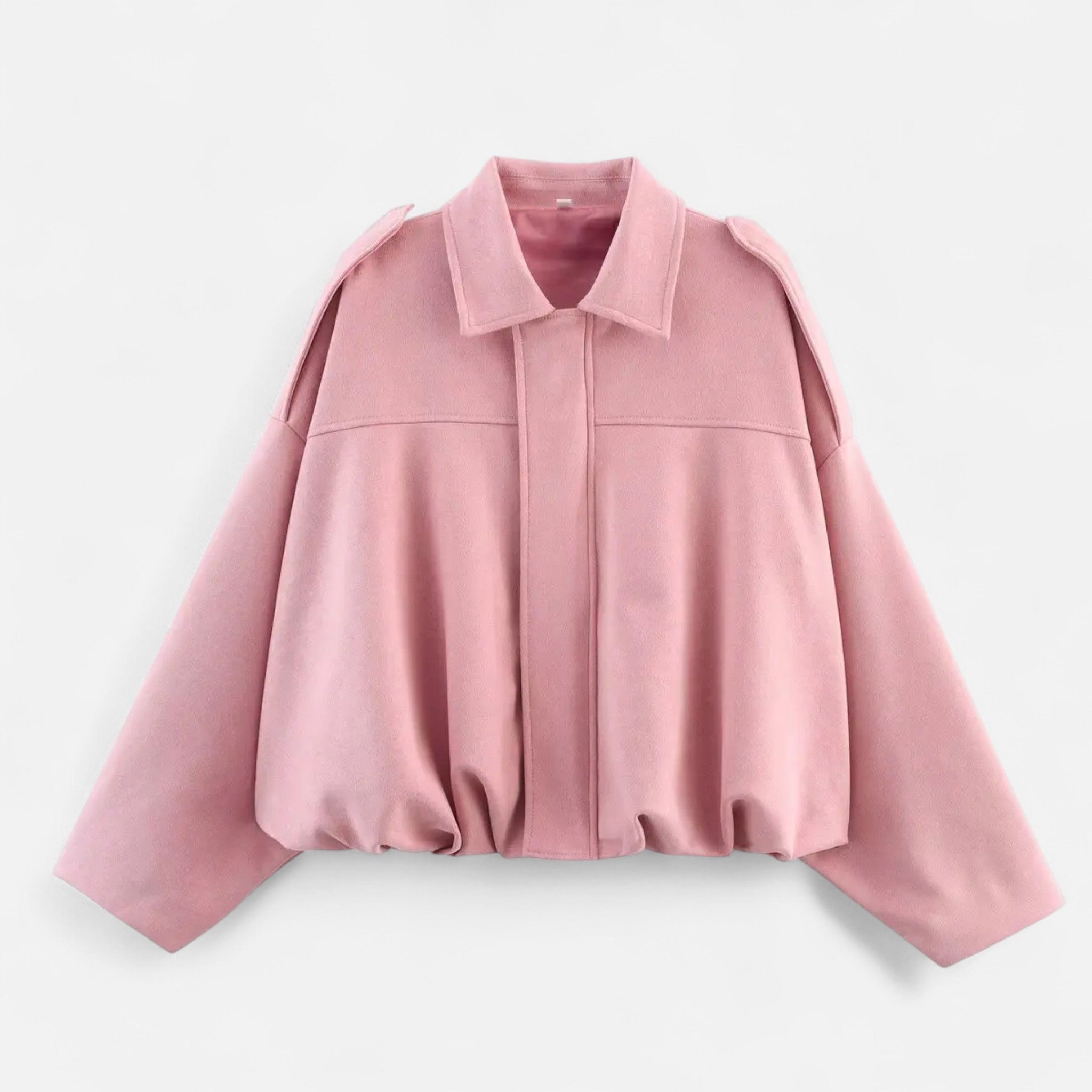 Laurior | Blouson Bomber Femme à Épaules Structurées