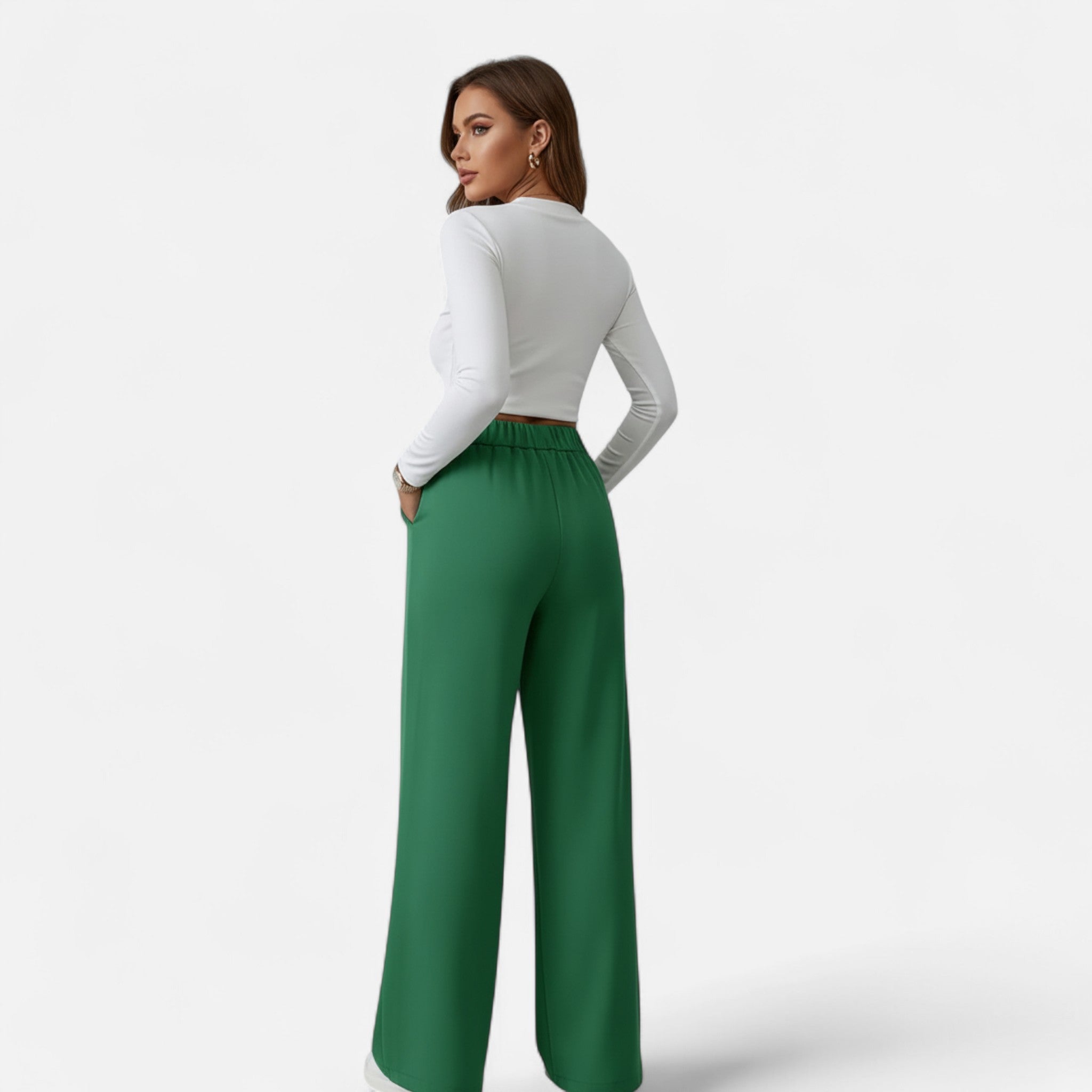 Laurior | Pantalon Femme Taille Haute Chic – Style Bureau