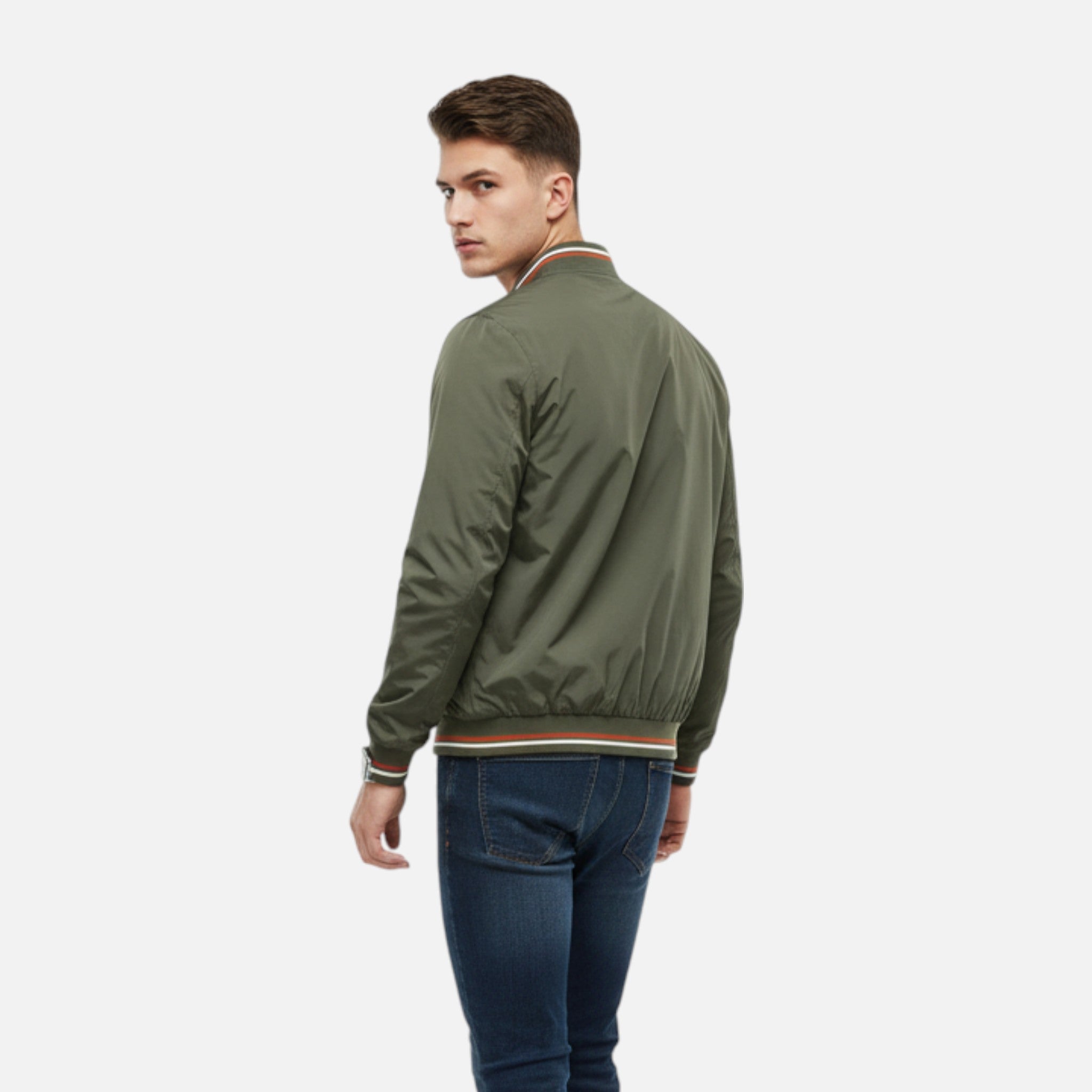 Laurior | Blouson Bomber Homme Coupe Slim Décontracté