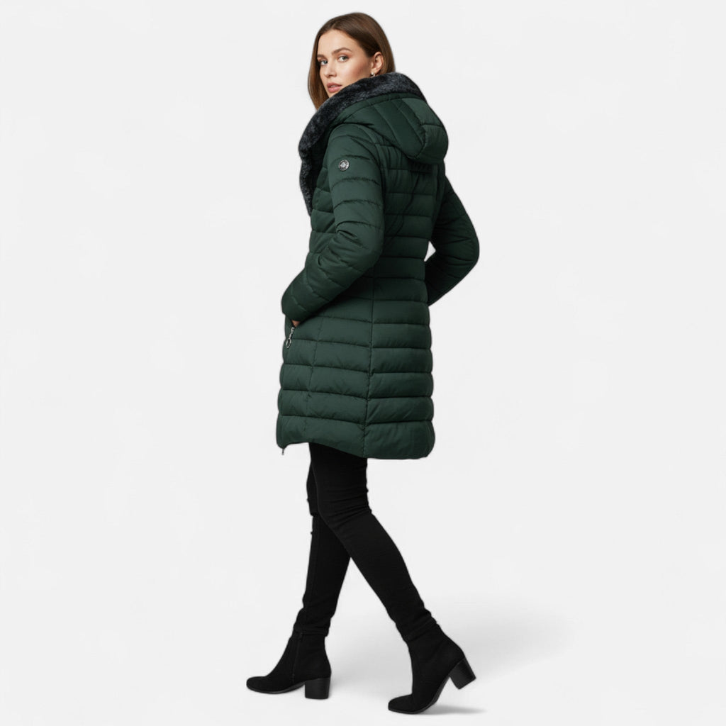 Laurior | Manteau Femme Mi-Long en Polaire d’Hiver