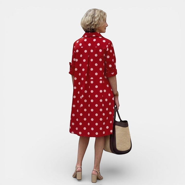 Laurior | Robe chemise midi décontractée pour femme, légère, pour un usage quotidien