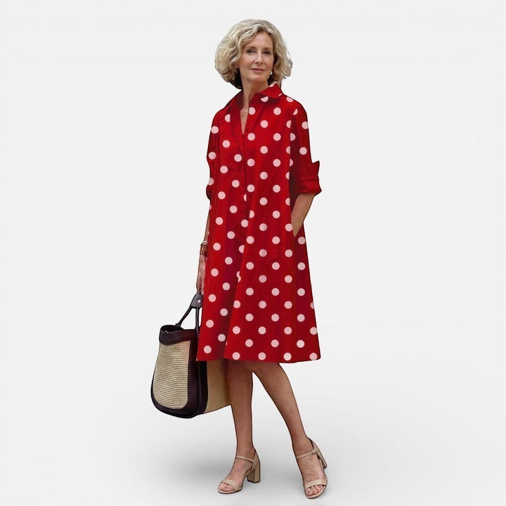 Laurior | Robe chemise midi décontractée pour femme, légère, pour un usage quotidien